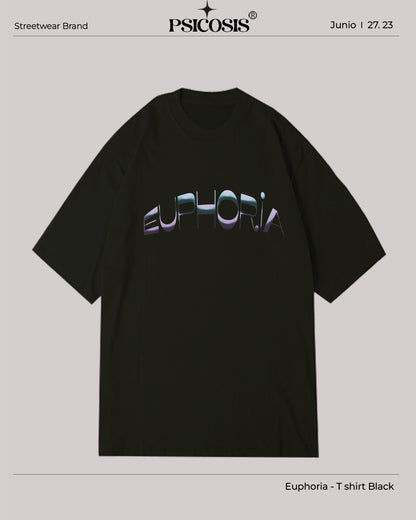 T - SHIRT BLACK - EUPHORIA