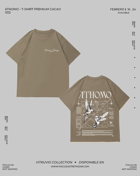 T SHIRT PREMIUM OVERSIZE - CACAO