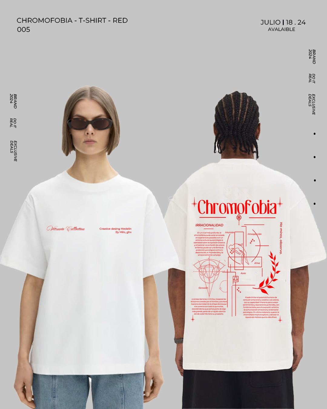 CHROMOFOBIA - T - SHIRT WHITE