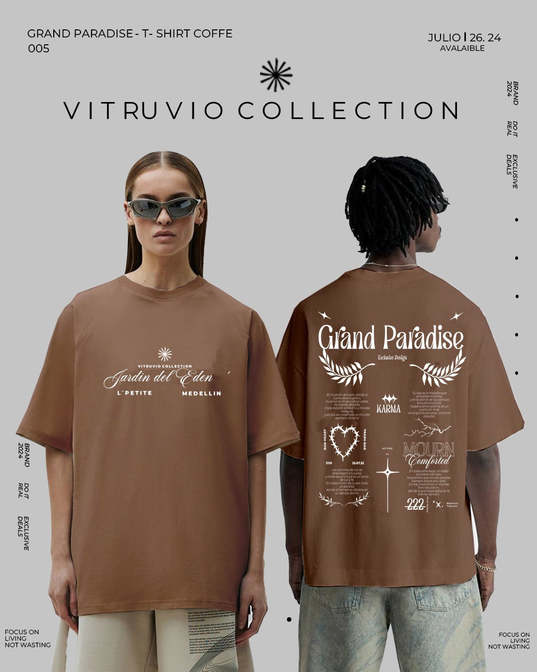 GRAND PARADISE - T SHIRT COFFEE